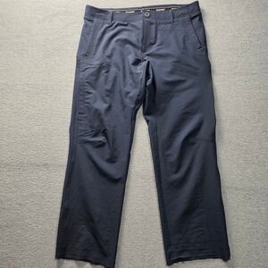 Hi‑Tec Men's Navy Blue Outdoor Hiking Travel Pants 32x30 Hemmed 26.5″ Inseam